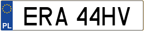 Trailer License Plate
